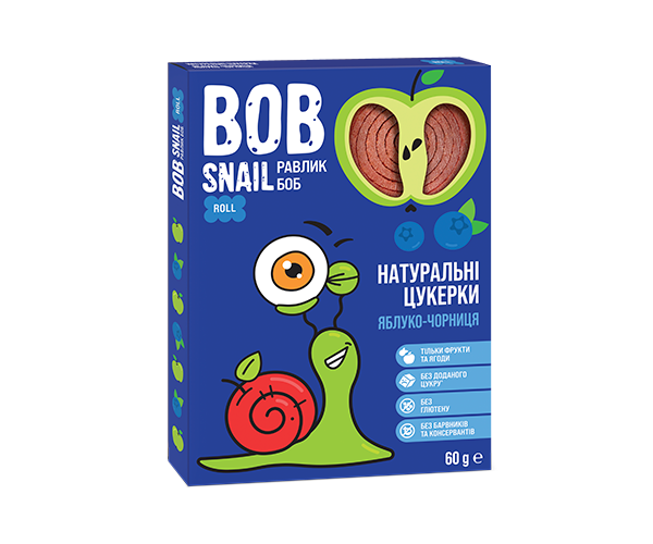 Пастила Bob Snail Яблоко-Черника 60 г