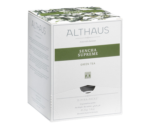 Зеленый чай Althaus Sencha Supreme в пирамидках 15 шт - фото-1