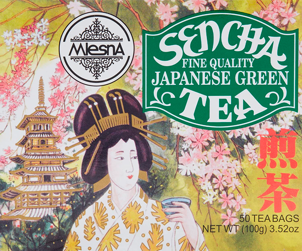 Зеленый чай Сенча в пакетиках Млесна картон 200 г - фото-2