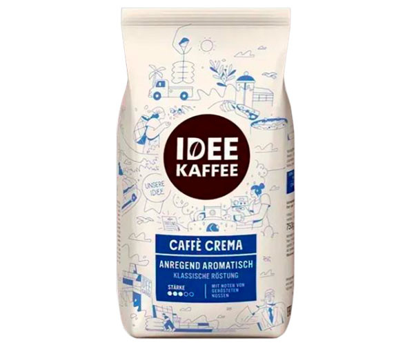 Кофе J.J.Darboven Idee Kaffee Caffe Crema в зернах 1 кг