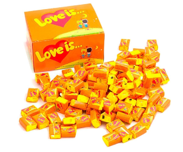 Жевательная резинка "Love is" ананас-апельсин 100 шт - фото-3