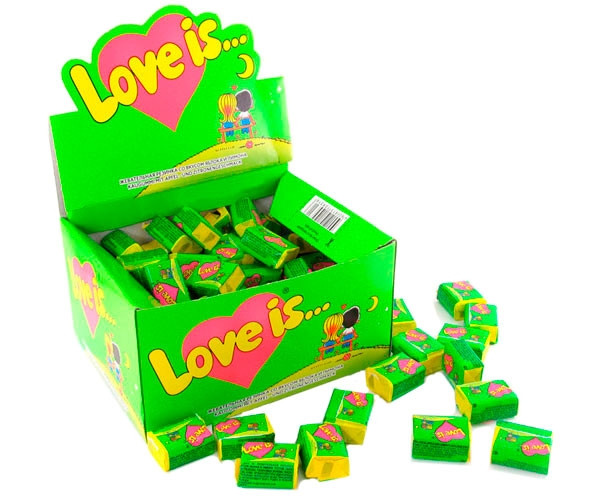Жевательная резинка "Love is" яблоко-лимон 100 шт - фото-3