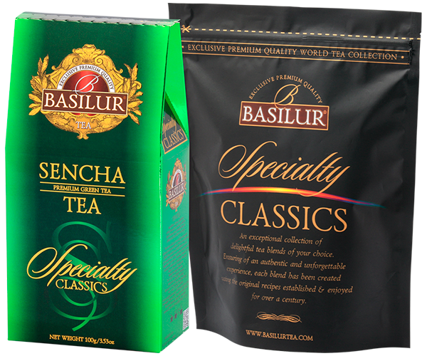 Зеленый чай Сенча Basilur картон 100 г - фото-3