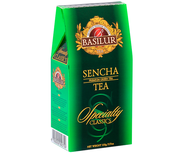 Зеленый чай Сенча Basilur картон 100 г - фото-1