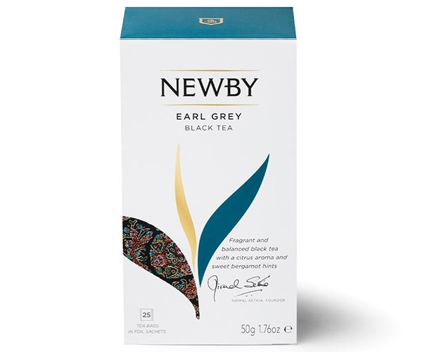 Черный чай Newby Эрл Грей в пакетиках 25 шт (310060) - фото-3