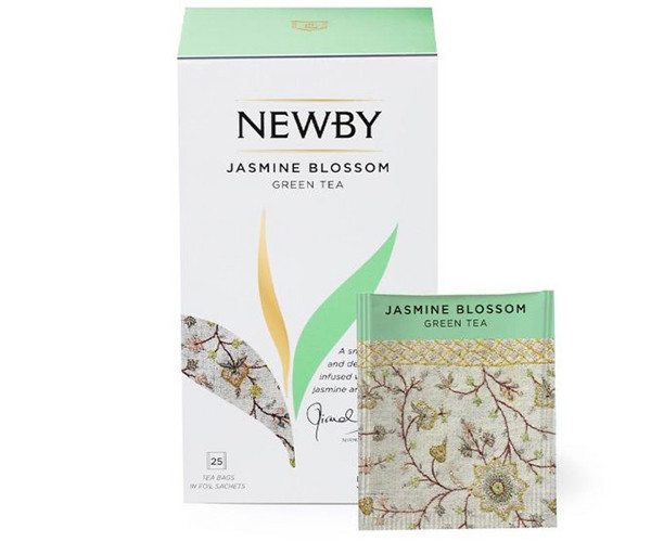 Зеленый чай Newby Цветы Жасмина в пакетиках 25 шт (310090) - фото-1
