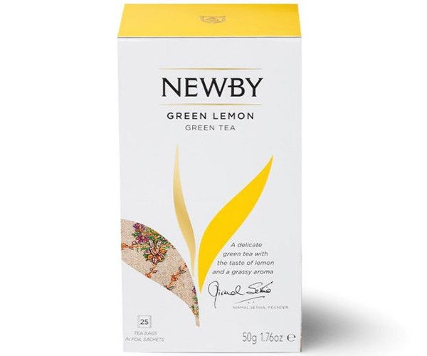 Зеленый чай Newby Зеленый лимон в пакетиках 25 шт (310100) - фото-3