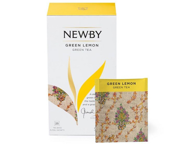 Зеленый чай Newby Зеленый лимон в пакетиках 25 шт (310100) - фото-1