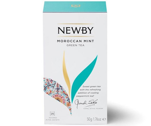 Зеленый чай Newby Марокканская мята в пакетиках 25 шт (311720) - фото-3