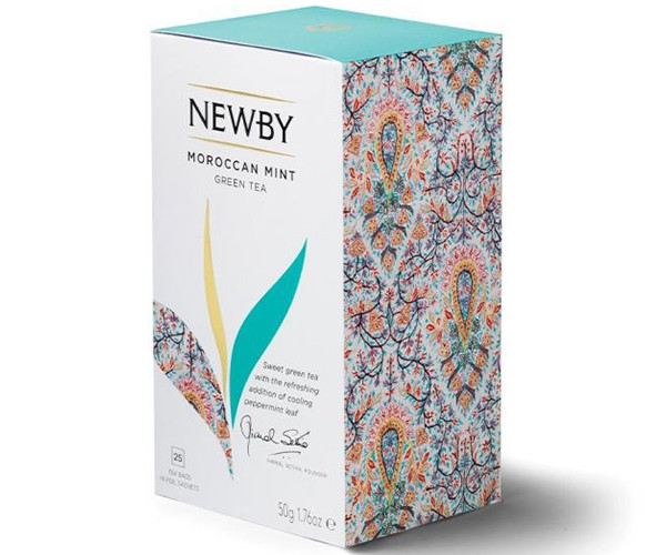 Зеленый чай Newby Марокканская мята в пакетиках 25 шт (311720) - фото-2