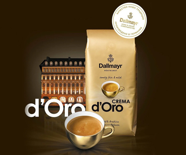 Кофе Dallmayr Crema d'Oro в зернах 1 кг - фото-6