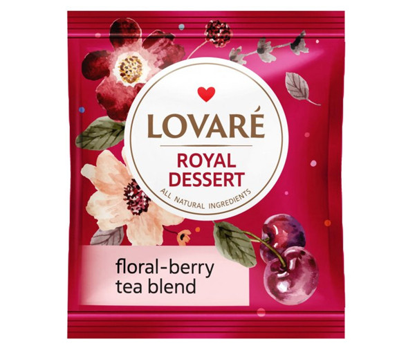 Цветочный чай Lovare Королевский Десерт в пакетиках 50 шт - фото-2
