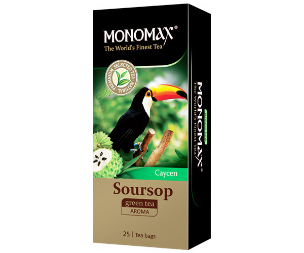 Зеленый чай Мономах Soursop в пакетиках 25 шт