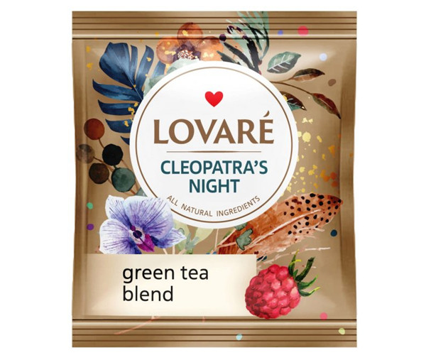 Зеленый чай Lovare Ночь Клеопатры в пакетиках 50 шт - фото-2