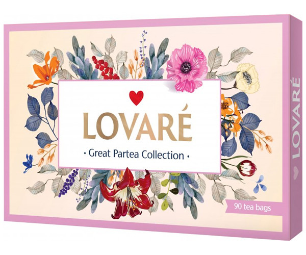 Коллекция чая Lovare Great Partea Collection в пакетиках 90 шт купить
