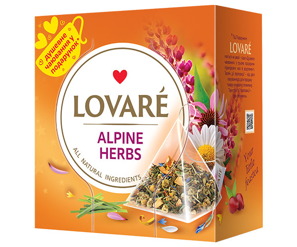 Травяной чай Lovare Альпийские Травы в пирамидках 15 шт - фото-1