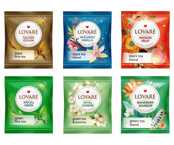 Коллекция чая Lovare Prime Tea Set в пакетиках 90 шт - фото-4