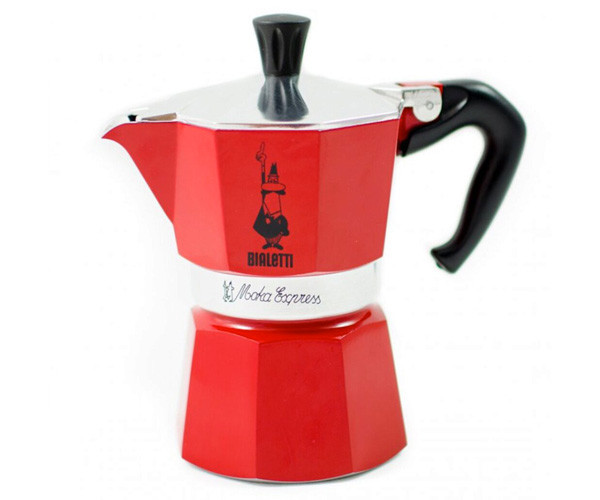 Гейзерная кофеварка Bialetti Moka Express Passion Red на 6 порций 270 мл (0004943) - фото-1