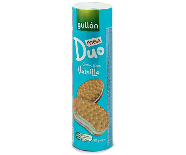 Печенье GULLON Duo Mega с ванильным кремом 500 г - фото-1