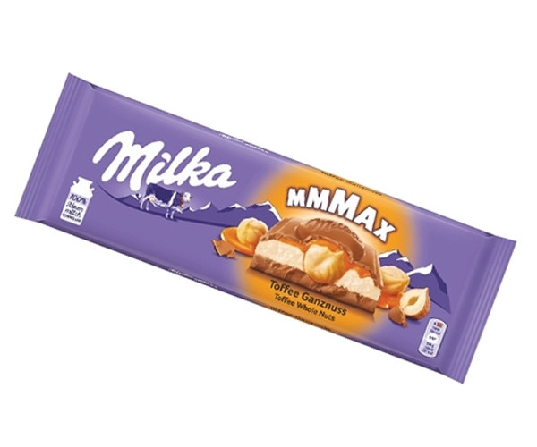 Шоколад Milka Toffee Wholenut 300 г - фото-1