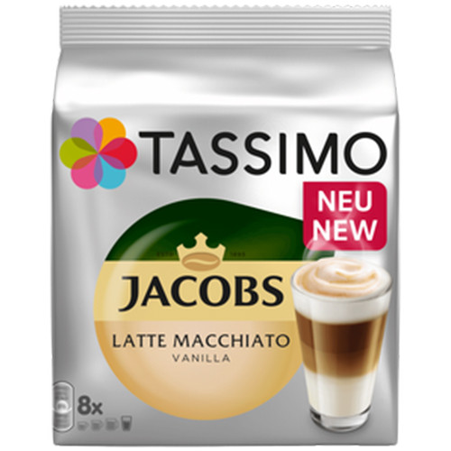 Кофе в капсулах Tassimo Jacobs Latte Macchiato Vanila 8 шт - фото-1