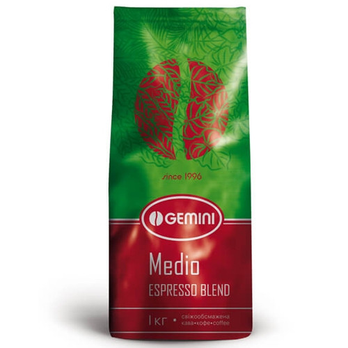 Кофе Gemini Espresso Medio в зернах 1 кг - фото-2