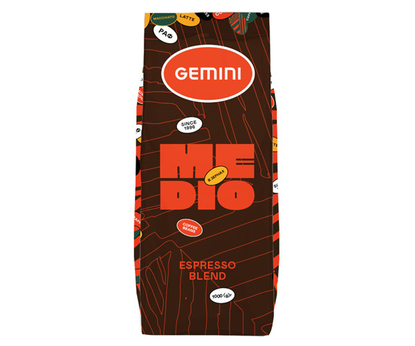 Кофе Gemini Espresso Medio в зернах 1 кг - фото-1
