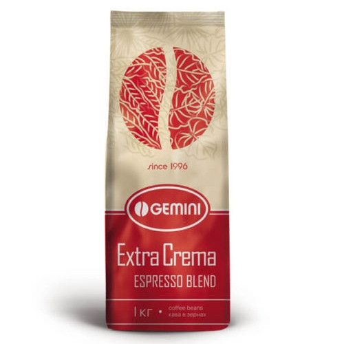 Кофе Gemini Extra Crema в зернах 1 кг - фото-2