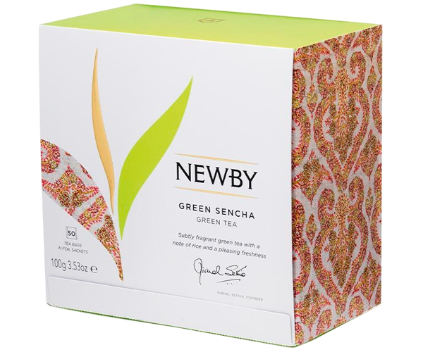 Зеленый чай Newby Зеленая Сенча в пакетиках 50 шт (320080) - фото-2