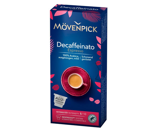 Кофе в капсулах Movenpick Decaffinato Espresso Nespresso 10 шт