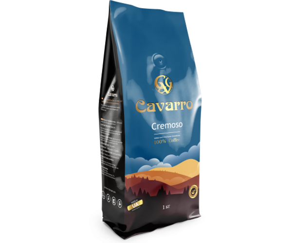 Кофе Cavarro Сremoso в зернах 1 кг - фото-1