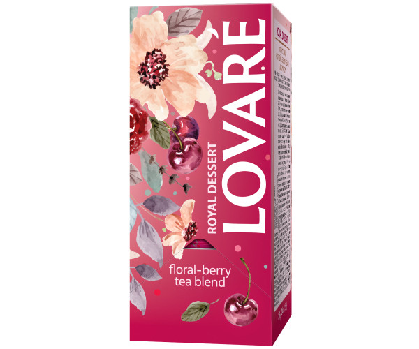 Цветочный чай Lovare Королевский Десерт в пакетиках 24 шт - фото-3