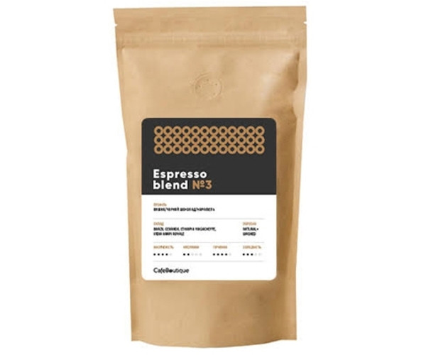 Кофе CafeBoutique Espresso Blend 3 в зернах 1000 г - фото-1