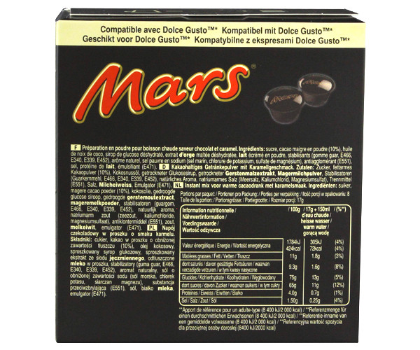 Горячий шоколад NESCAFE Dolce Gusto Mars - 8 шт - фото-2