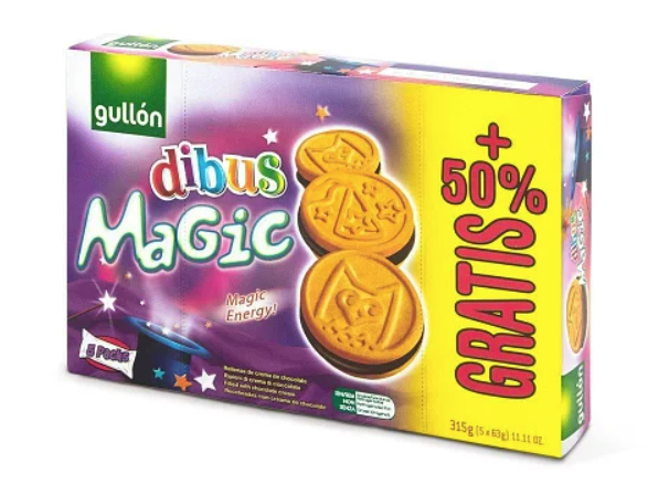 Печенье GULLON DIBUS Magic O2 315 г - фото-1