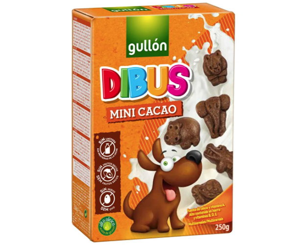 Печенье GULLON DIBUS Mini Cacao 250 г - фото-1