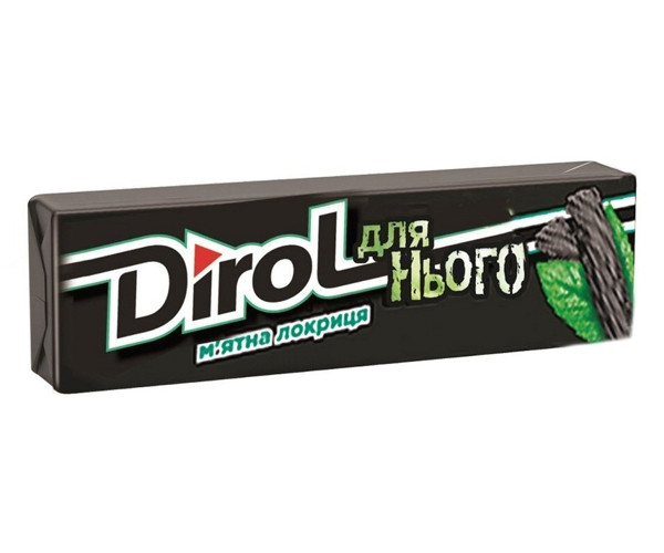 Жевательная резинка Dirol Мятная лакрица "Для него" 30х14 г - фото-2