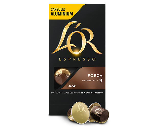 Кофе в капсулах L'OR Espresso Forza Nespresso - 10 шт - фото-1