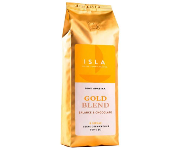Кофе ISLA Gold Blend в зернах 500 г - фото-1
