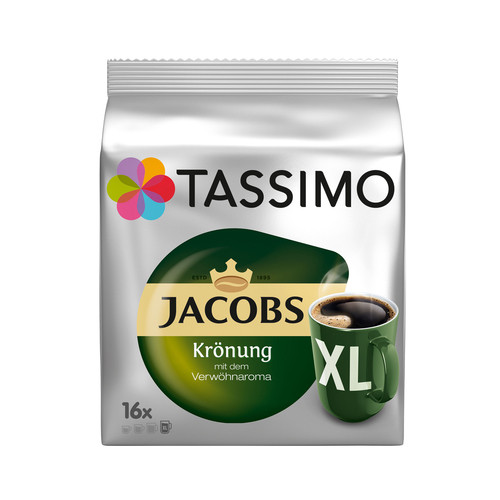 Кофе в капсулах Tassimo Jacobs Kronung XL 16 шт - фото-1