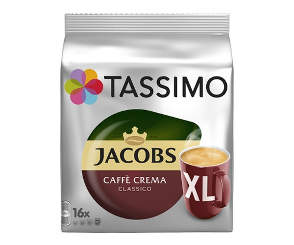 Кофе в капсулах Tassimo Jacobs Caffe Crema Classico XL 16 шт - фото-1
