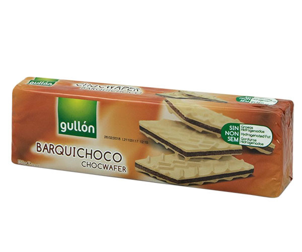 Вафли GULLON Barquichoco с шоколадным кремом 150 г - фото-1