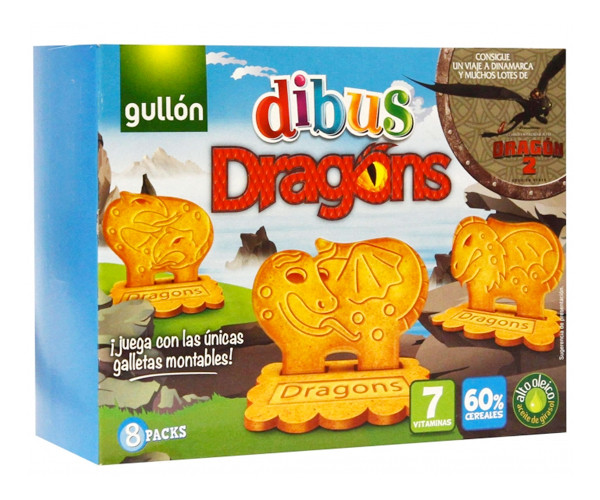 Печенье GULLON DIBUS Dragons 300 г - фото-1