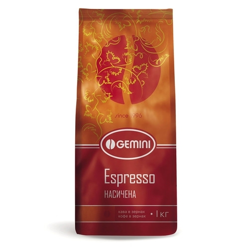 Кофе Gemini Espresso в зернах 1 кг - фото-2