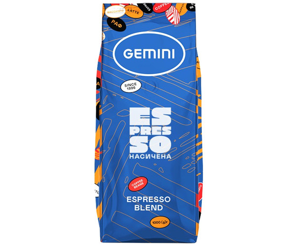 Кофе Gemini Espresso в зернах 1 кг - фото-1