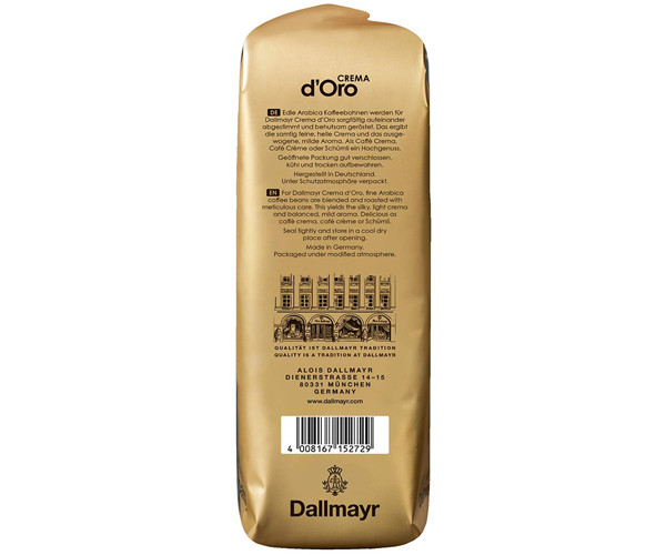 Кофе Dallmayr Crema d'Oro в зернах 1 кг - фото-5