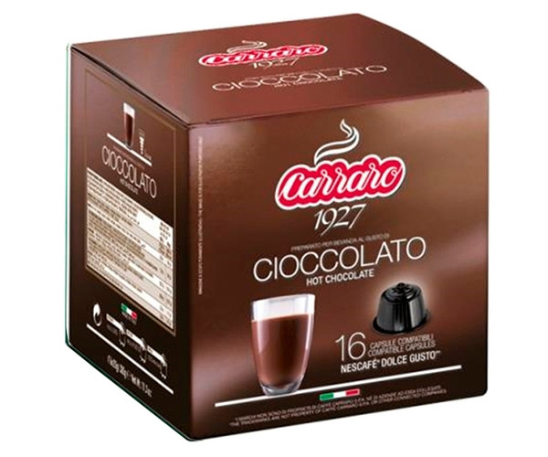 Шоколад в капсулах Carraro Cioccolato Dolce Gusto 16 шт - фото-1