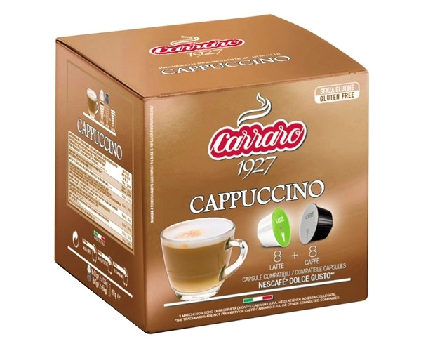 Кофе в капсулах Carraro Cappuccino Dolce Gusto 16 шт - фото-1