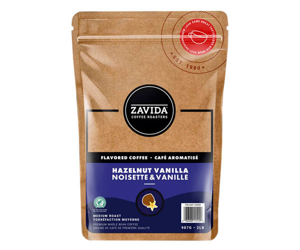 Кофе Zavida Hazelnut Vanilla в зернах 907 г