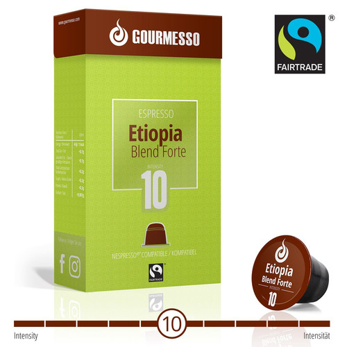Кофе в капсулах Gourmesso Nespresso Etiopia Blend Forte 10 шт - фото-1